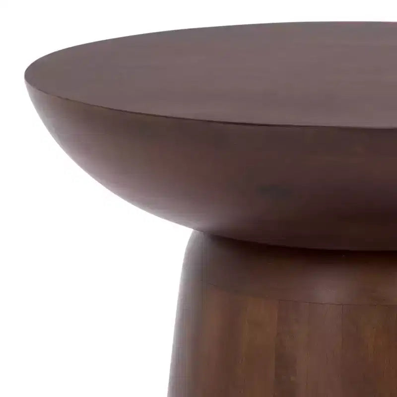 Zenon Round Accent Table - ACC3260 - Dark Brown - Safavieh
