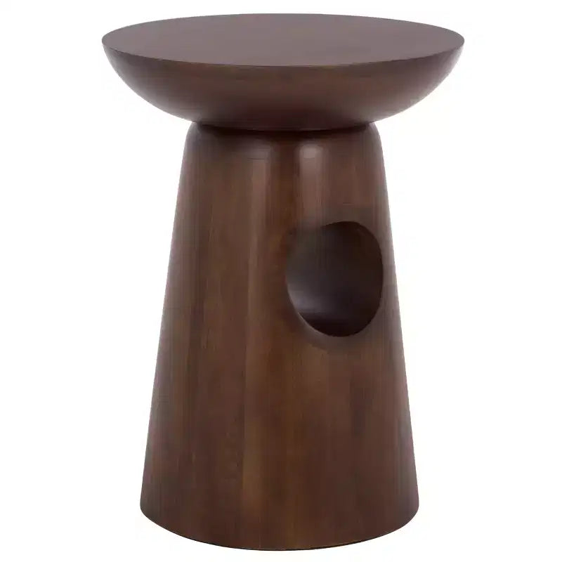 Zenon Round Accent Table - ACC3260 - Dark Brown - Safavieh