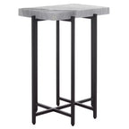 Aloha Marble Side Table - ACC3748 - Grey/Black - Safavieh