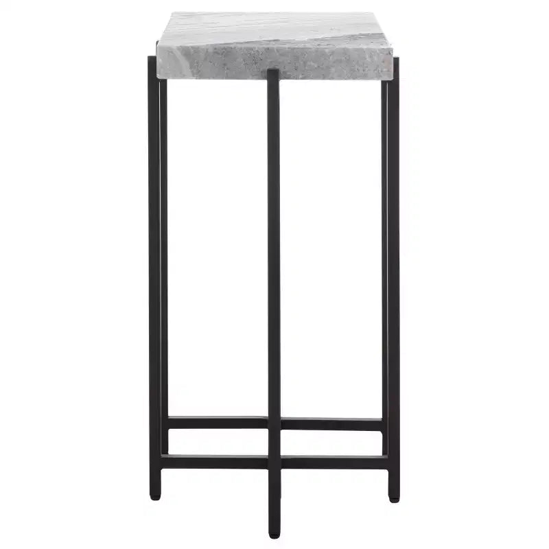 Aloha Marble Side Table - ACC3748 - Grey/Black - Safavieh