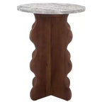 Galih Marble Side Table - ACC3754 - Grey/Brown - Safavieh