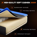 TUYOHW Ergonomic Gaming Chair with Footrest, PU Leather Recliner with Headrest and Fixed Up Armrest, Computer Chair for Study, Office