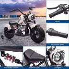 Coolmee Kids 36V Electric Dirt Bike, 3-Speed Modes, Twist Throttle, Rear Disc Brake, Dual Suspension, LED Headlight, Ride on Motorcycle