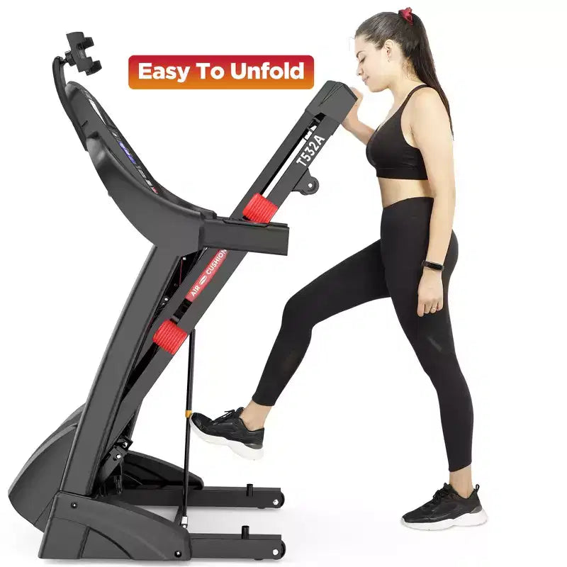 4.5HP Treadmill Clearance  APP Control Treadmill Jogging Machine W/ Bluetooth Speaker