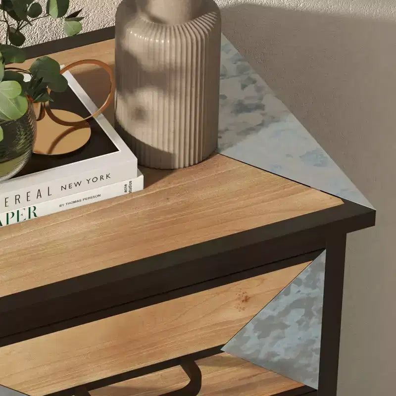 Wooden Floor Entryway Storage Cabinet, 3-Drawer Freestanding Console Table Organizer for Living Room Bedroom Hallway Office Bathroom Kitchen