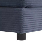 MAYEERTY 70.8 Modern Sofa Modular Sofa Upholstered Corduroy with Four Pillows for Living Room Blue