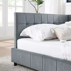 Bellemave Queen Upholstered Daybed with Comfortable Backrest and Armrests,Upholstered Daybed Frame for Bedroom and Living Room,Velvet