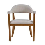 Christopher Knight Home Hoseok Modern Rubberwood Upholstered Dining Chairs with Armrests (Set of 2)