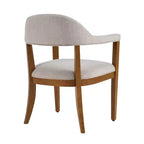 Christopher Knight Home Hoseok Modern Rubberwood Upholstered Dining Chairs with Armrests (Set of 2)