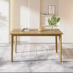 MAYEERTY Original Wood Color Rectangular Dining Table, Scandinavian Simple Multi-Function Table for Home Office
