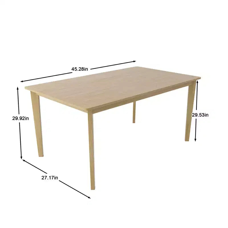 MAYEERTY Original Wood Color Rectangular Dining Table, Scandinavian Simple Multi-Function Table for Home Office