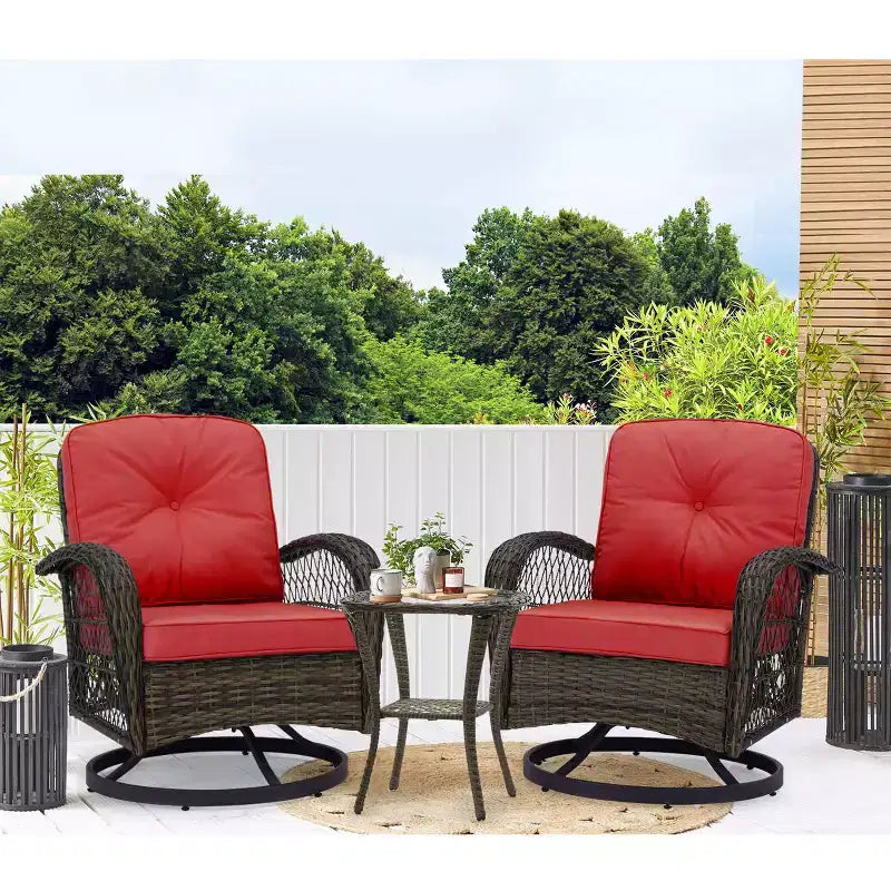 EROMMY 2 - Person Patio Conversation Sets with Cushions