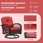 EROMMY 2 - Person Patio Conversation Sets with Cushions