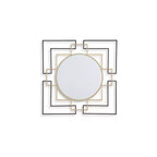 Signature Design by Ashley Oceanal Contemporary Wall Accent Mirror with Square Frame
