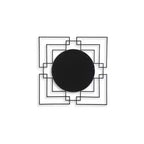 Signature Design by Ashley Oceanal Contemporary Wall Accent Mirror with Square Frame