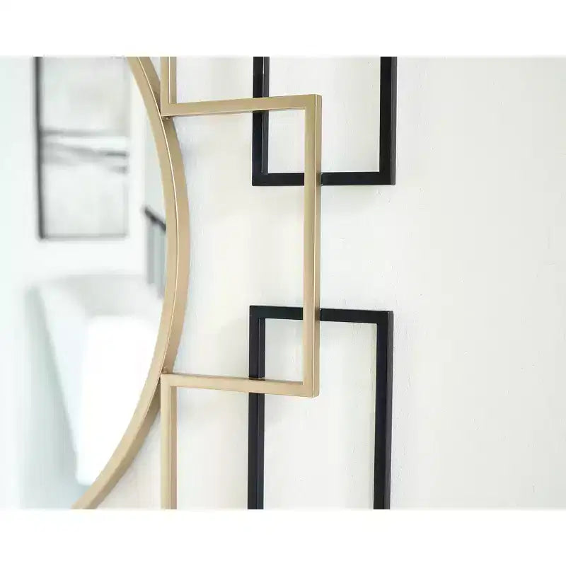 Signature Design by Ashley Oceanal Contemporary Wall Accent Mirror with Square Frame