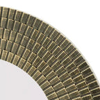 GDFStudio Aurelia Wood Sculpted Round Wall Accent Mirror