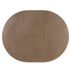 Farmhouse Extendable Round Dining Set for 4, Kitchen Dining Table Set with 4 Upholstered Dining Chairs for Dining Room