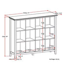 Stratford SOLID WOOD 48 inch x 57 inch Transitional 12 Cube Storage in White
