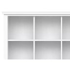 Stratford SOLID WOOD 48 inch x 57 inch Transitional 12 Cube Storage in White