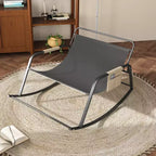 Rocking Chair with Storage, Cushions & ArmrestsAll-Season Ergonomic Lounge Chair, Breathable Comfort for Bedroom, Living Room, Patio, Garden