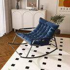 Rocking Chair with Storage, Cushions & ArmrestsAll-Season Ergonomic Lounge Chair, Breathable Comfort for Bedroom, Living Room, Patio, Garden