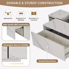 A Rectangular Sliding Top Coffee Table with 2 Drawers and 2 Hidden Storage Spaces, Suitable for the Living Room