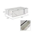 A Rectangular Sliding Top Coffee Table with 2 Drawers and 2 Hidden Storage Spaces, Suitable for the Living Room