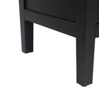 60 Modern Farmhouse Sideboard Buffet, 4-Door Geometric Patterned Accent Storage Cabinet with Adjustable Shelves - Panipeachy