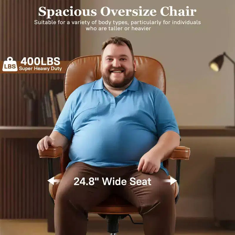 HOMLUX High Back Executive Office Chair Recline Function Ergonomic Desk Chair with Comfy Lumbar & Neck Support