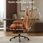 HOMLUX High Back Executive Office Chair Recline Function Ergonomic Desk Chair with Comfy Lumbar & Neck Support