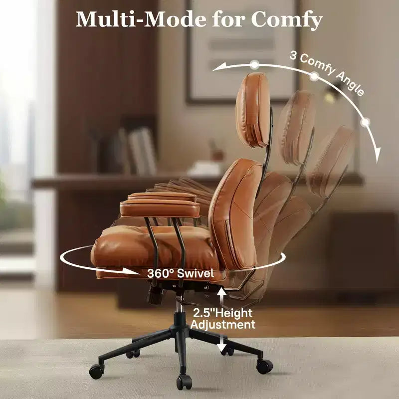 HOMLUX High Back Executive Office Chair Recline Function Ergonomic Desk Chair with Comfy Lumbar & Neck Support
