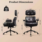 HOMLUX High Back Executive Office Chair Recline Function Ergonomic Desk Chair with Comfy Lumbar & Neck Support