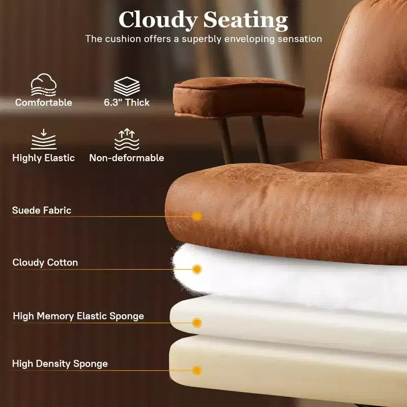 HOMLUX High Back Executive Office Chair Recline Function Ergonomic Desk Chair with Comfy Lumbar & Neck Support