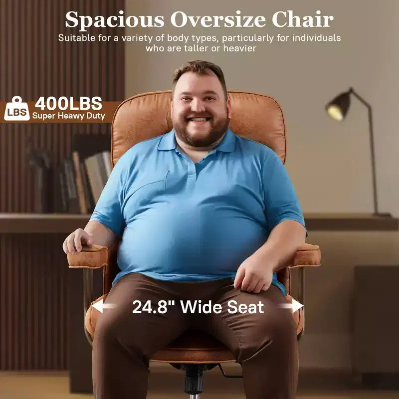 HOMLUX High Back Executive Office Chair Recline Function Ergonomic Desk Chair with Comfy Lumbar & Neck Support