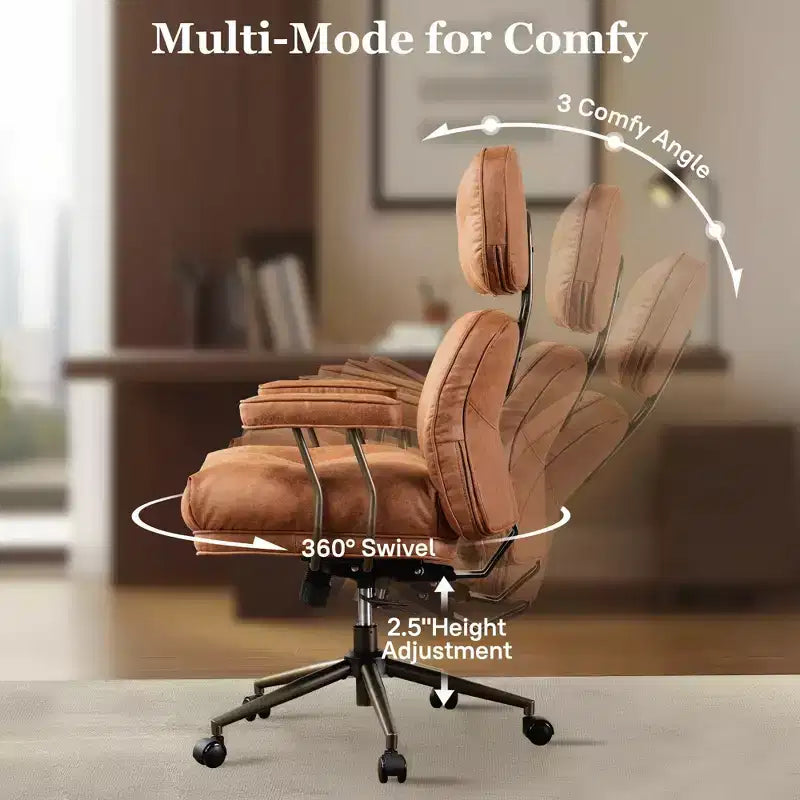 HOMLUX High Back Executive Office Chair Recline Function Ergonomic Desk Chair with Comfy Lumbar & Neck Support