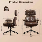 HOMLUX High Back Executive Office Chair Recline Function Ergonomic Desk Chair with Comfy Lumbar & Neck Support