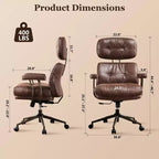 HOMLUX High Back Executive Office Chair Recline Function Ergonomic Desk Chair with Comfy Lumbar & Neck Support