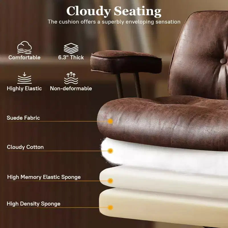 HOMLUX High Back Executive Office Chair Recline Function Ergonomic Desk Chair with Comfy Lumbar & Neck Support