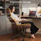 HOMLUX High Back Executive Office Chair Recline Function Ergonomic Desk Chair with Comfy Lumbar & Neck Support
