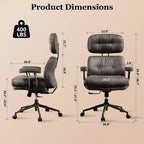 HOMLUX High Back Executive Office Chair Recline Function Ergonomic Desk Chair with Comfy Lumbar & Neck Support