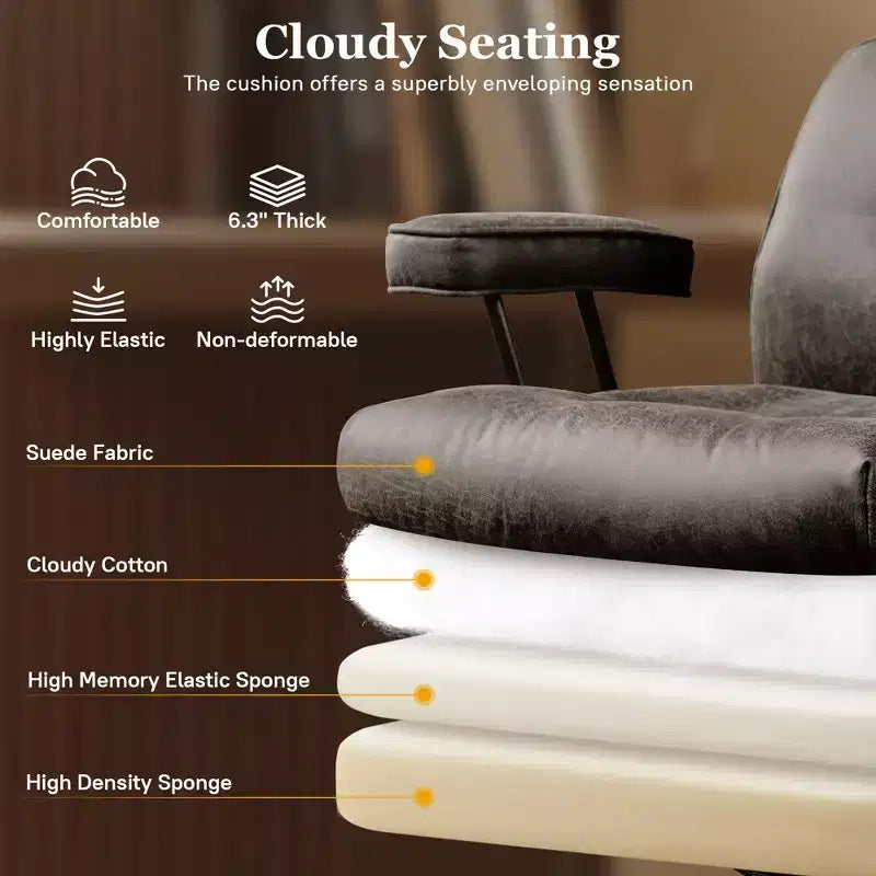 HOMLUX High Back Executive Office Chair Recline Function Ergonomic Desk Chair with Comfy Lumbar & Neck Support