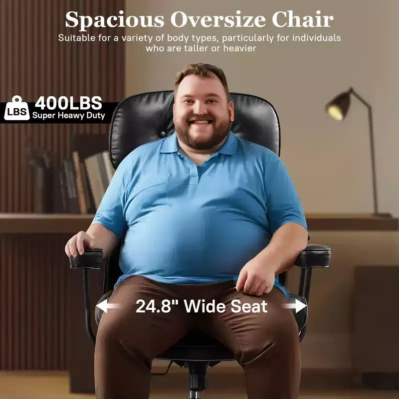 HOMLUX High Back Executive Office Chair Recline Function Ergonomic Desk Chair with Comfy Lumbar & Neck Support