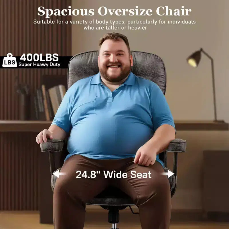HOMLUX High Back Executive Office Chair Recline Function Ergonomic Desk Chair with Comfy Lumbar & Neck Support