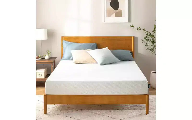 Zinus 6 Inch Queen Green Tea Memory Foam Mattress, Fiberglass Free, Medium Firm Feel, Zoned Pressure Relief, Certified Safe Foams & Fabric