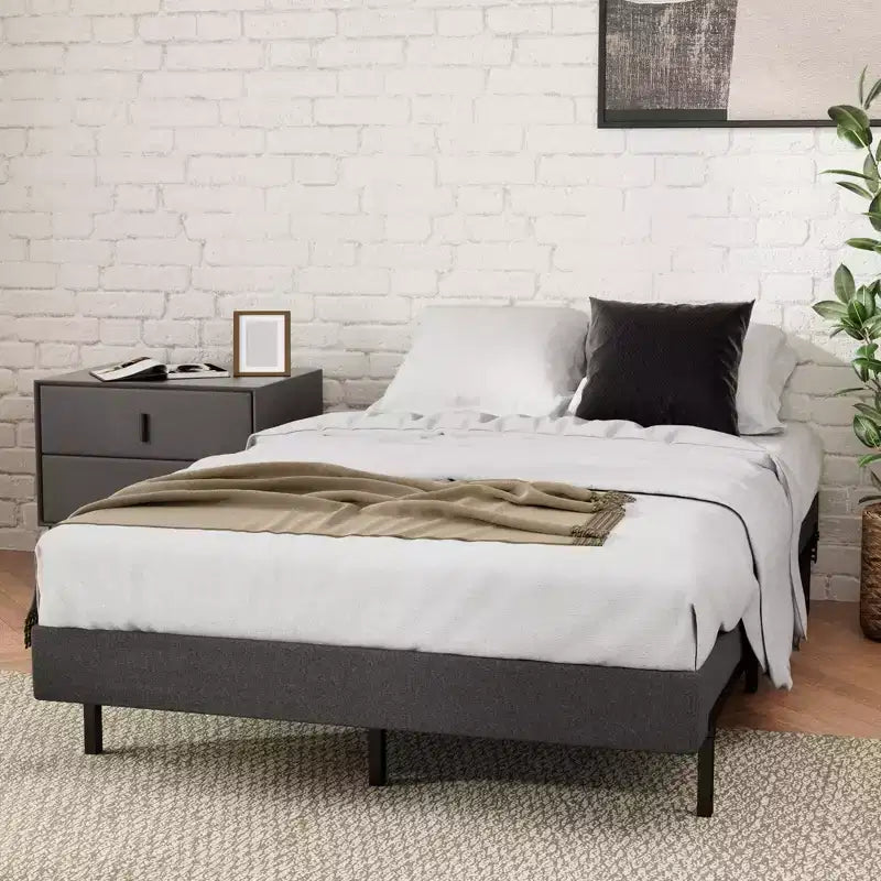 Zinus 5 Inch Full WonderBox(TM) Smart Box Spring, Quick Assembly Mattress Foundation, Durable Metal Frame, Grey
