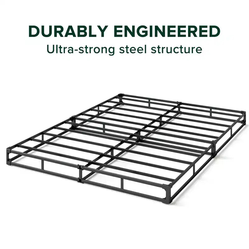 Zinus 5 Inch Full WonderBox(TM) Smart Box Spring, Quick Assembly Mattress Foundation, Durable Metal Frame, Grey