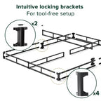 Zinus 5 Inch Full WonderBox(TM) Smart Box Spring, Quick Assembly Mattress Foundation, Durable Metal Frame, Grey