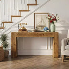 MAYEERTY 63-Inch Wood Console Table, Farmhouse Entryway Sofa Table