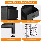 Dresser for Bedroom with 12 Drawer, Dressers & Chests of Drawers for Hallway, Entryway, Storage Organizer Unit with Fabric, Sturdy Metal Frame